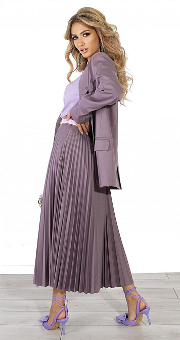 Классический костюм с красивой юбкой плиссе Киев - изображение 4