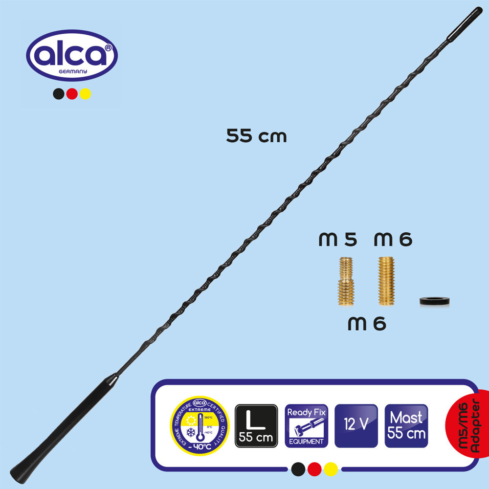 Універсальний стержень для автомобільної антени "Replacement L" 12В 55см Alca, 537500 Київ - фото 1