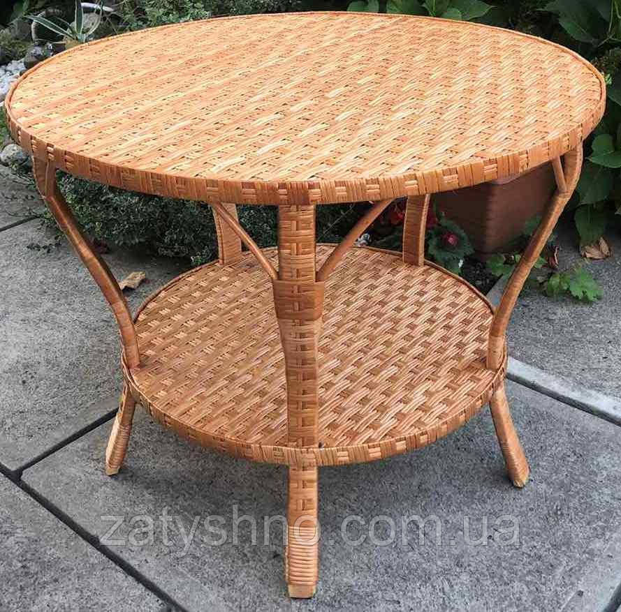 Круглый стол  из лозы с подставкой Киев - изображение 4