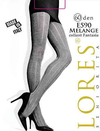 Колготки жіночі Lores Melange фантазійні 60 den nero Київ