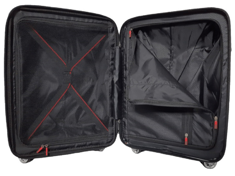 Чемодан пластиковый AIRTEX 241 малый 55 см синий Киев - изображение 8