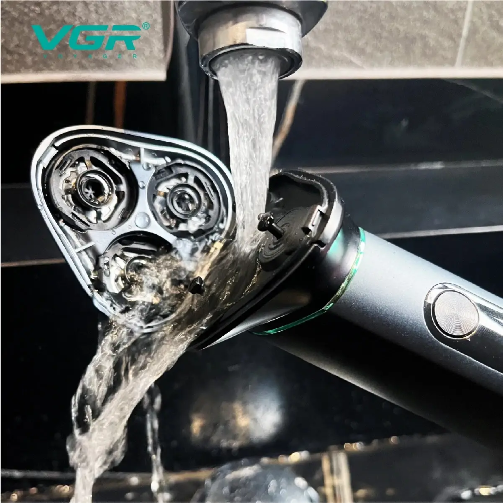 Электробритва VGR V-310 роторная для влажного и сухого бритья с LED-дисплеем и водонепроницаемая Одесса - изображение 7