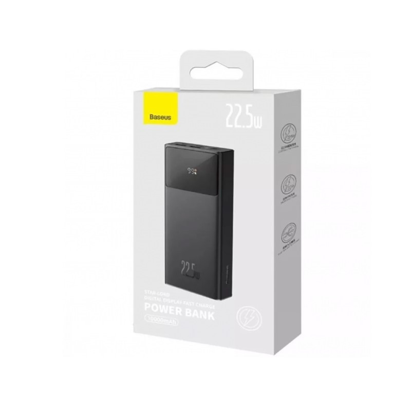 Зовнішній акумулятор Baseus Star-Lord Digital Display Fast Charge Power Bank 20000mAh 22.5W Black Київ - фото 2