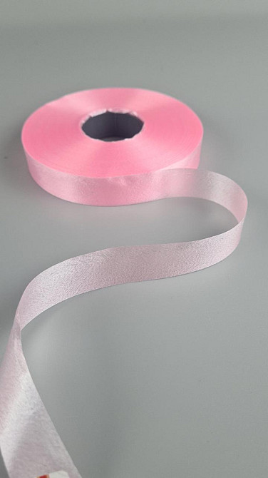 Стрічка поліпропіленова для повітряних куль і подарунків 2 см х 100 ярдів рожева (1 пачка) Харків - фото 1
