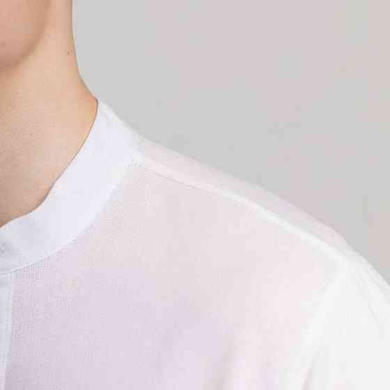 Чоловіча сорочка з коротким рукавом біла Pobedov Molodist' Київ