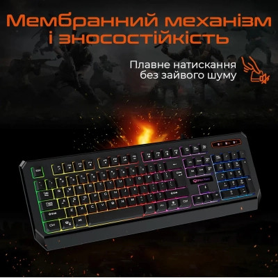 Клавиатура Meetion K9320 USB UA Black (MT-K9320-A-RUA) Винница - изображение 4