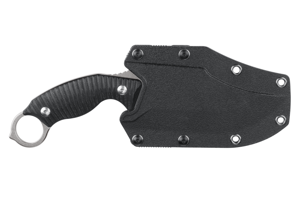 Ніж фіксований мисливський Ruike F181-B, (11.5 см) 14C28N / G10 чорний Київ - фото 3
