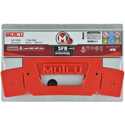 Акумулятор автомобільний MUTLU 6СТ-75 (0) SFB LB3.75.072.A Вінниця - фото 2