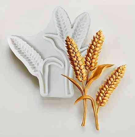 Молд силіконовий Пшениця 101 на 102 мм білий Київ