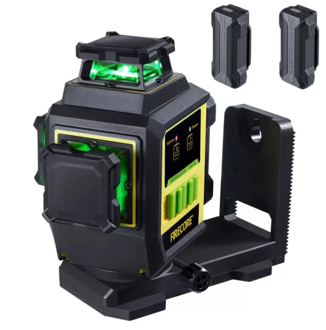 Лазерный уровень нивелир Firecore F95T-XG 3D 360 (12 линий) 3000мА с 2-мя аккумуляторами Винница - изображение 1