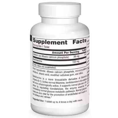 Вітамінно-мінеральний комплекс Source Naturals Бенфотіамін, 150 мг, Benfotiamine, 30 таблеток (SN1905) Вінниця