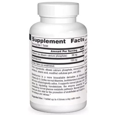 Вітамінно-мінеральний комплекс Source Naturals Бенфотіамін, 150 мг, Benfotiamine, 30 таблеток (SN1905) Вінниця - фото 2