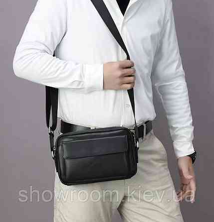 Чоловічий шкіряний месенджер Leather Collection (2030) Київ