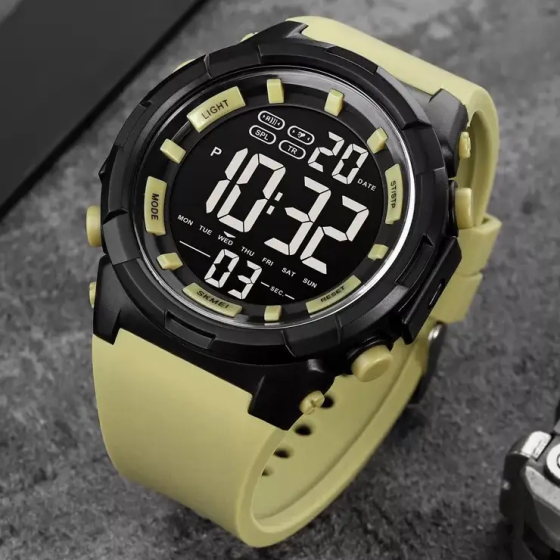 Чоловічий наручний годинник Skmei 1845 Жовтий Київ