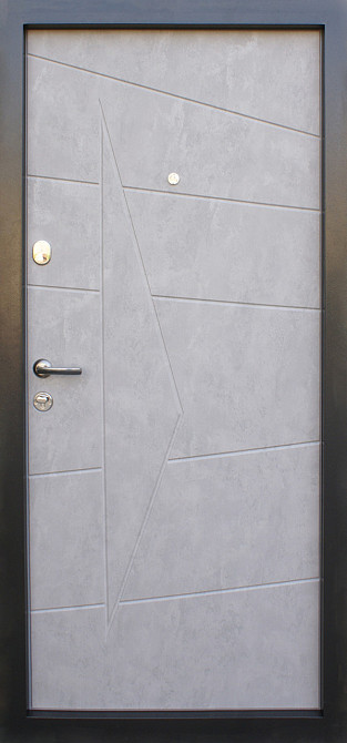 Входная дверь Qdoors Премиум Kale Акцент бетон темный/бетон серый 850х2040 мм Киев - изображение 2