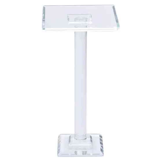 Скляна тортівниця на ніжці квадратна 12×12 см Київ