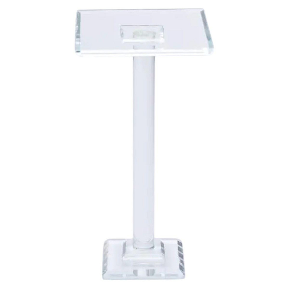 Скляна тортівниця на ніжці квадратна 12×12 см Київ - фото 2