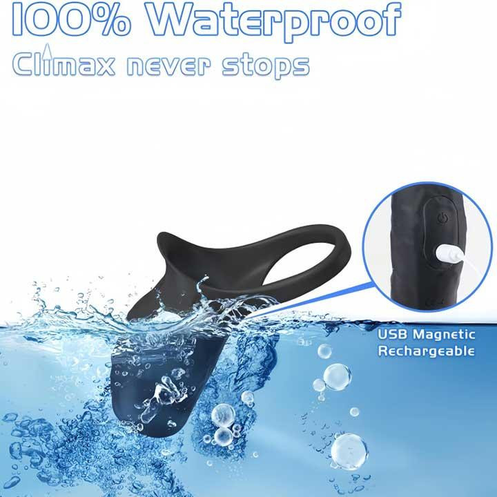 Насадка з вібрацією на пеніс і мошонку Ultimate Couples Cage USB Вінниця - фото 7