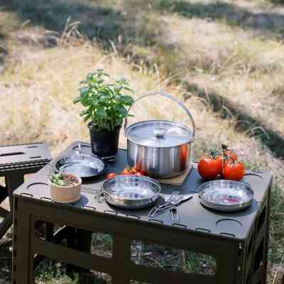 Туристичний стіл Tribe Camp Table High пластиковий Olive (T-EF-0004-olive) Вінниця
