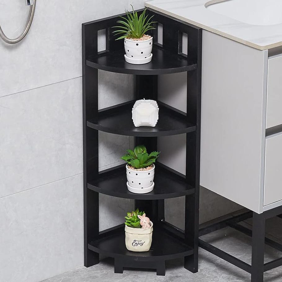 Стеллаж угловой для ванной 