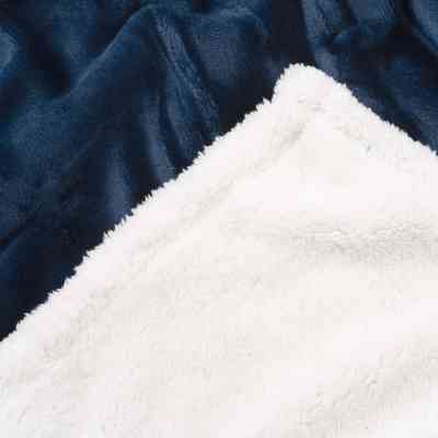 Плед Ardesto Sherpa 100% полиэстер, синий темный 160х200 см (ART0204SH) Винница