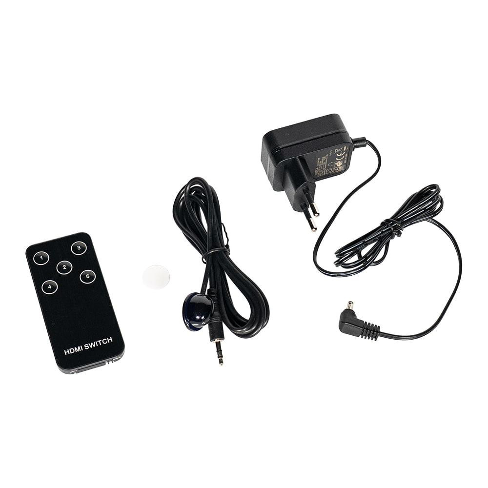 Комутатор 4K@30Hz HDMI 5x1 Dtech DT-7021 (MS) (74-00135) Київ - фото 16