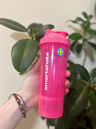 Шейкер спортивний SmartShake Slim 500ml Neon Pink Кам'янське - фото 8