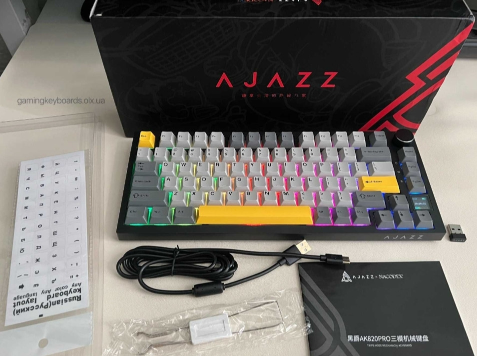 Бездротова Клавіатура Ajazz AK820 Pro. Київ - фото 7