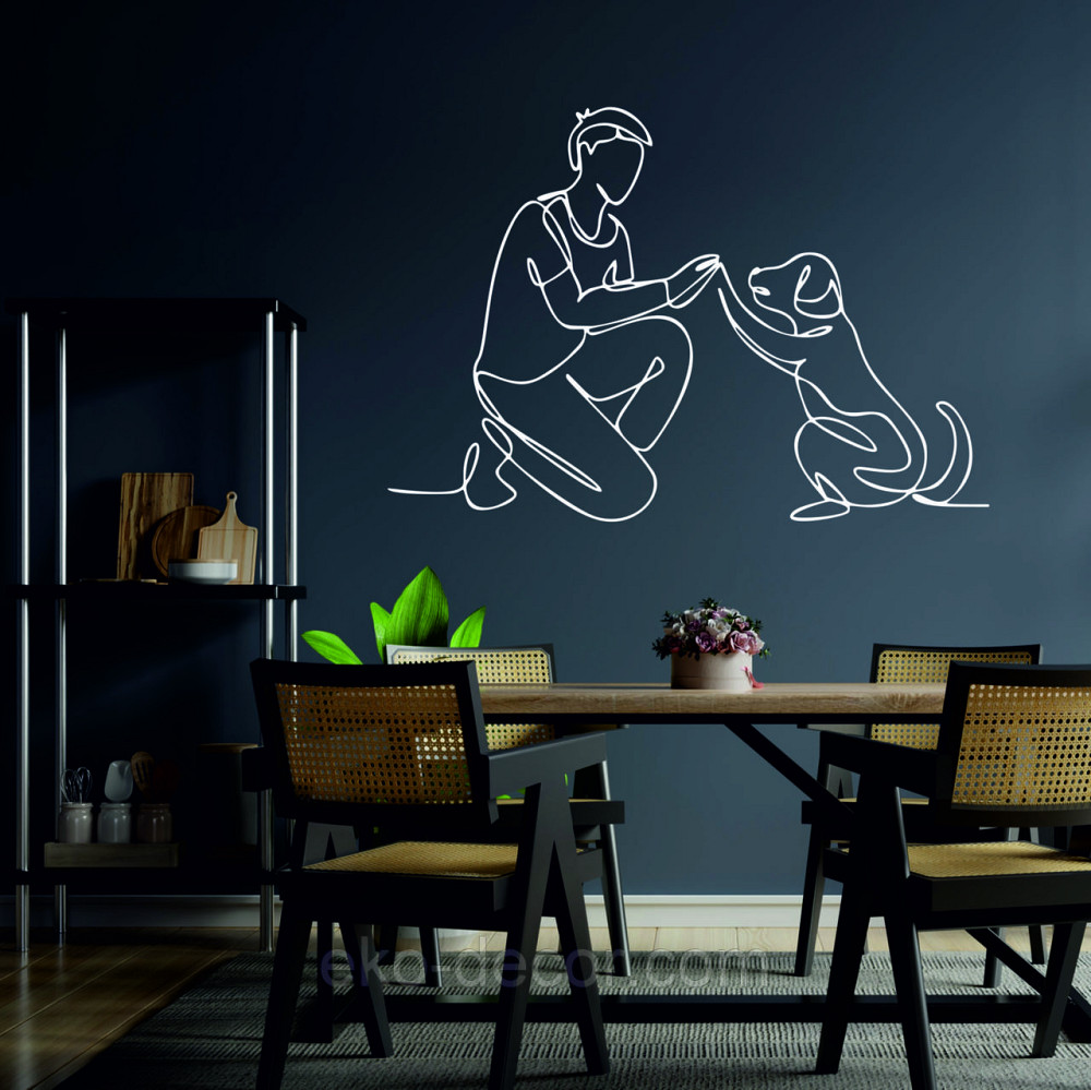 Декоративне настінне Панно «Домашний вихованець» Декор на стіну 110*75 см, Білий Київ - фото 8