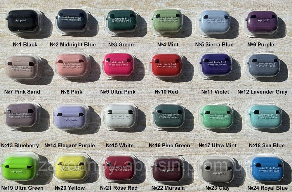 Чохол навушників AirPods pro2 Мікрофібра (на вибір) Одеса - фото 2