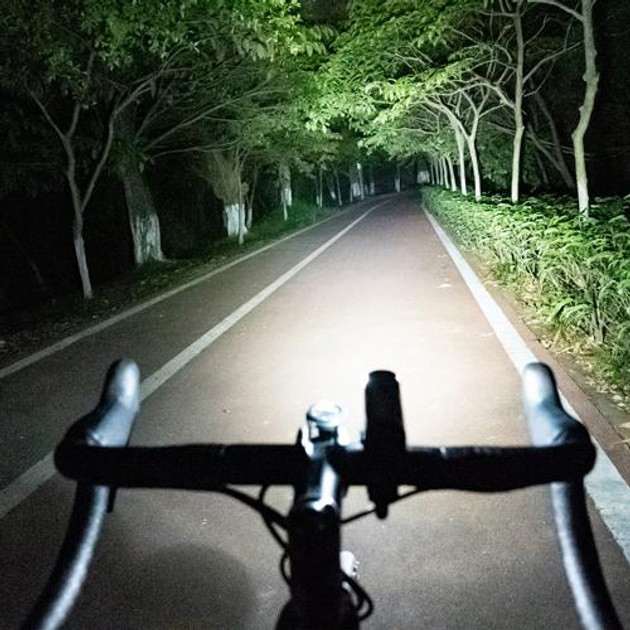 Велоліхтар із захистом від води LEADBIKE, Велофара із зарядкою від usb, Фара велосипедна передня EK-66 Львів - фото 5