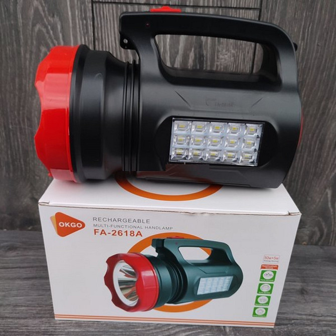 Кемпінговий ліхтар FA-2618 (5W XHP + 15SMD) + microUSB + 2х18650 (2 режими) Вінниця - фото 1