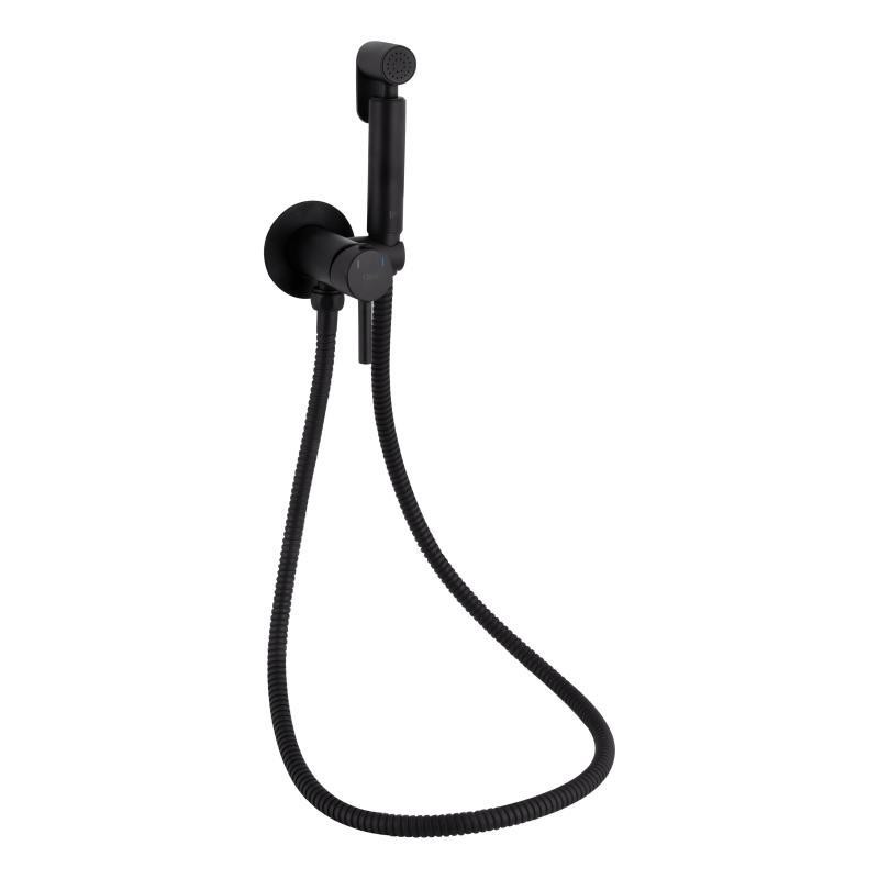 Гигиенический душ из латуни Qtap Inspai-Varius круглый QTINSVARBСRV00440001 Black Matt Харьков - изображение 1