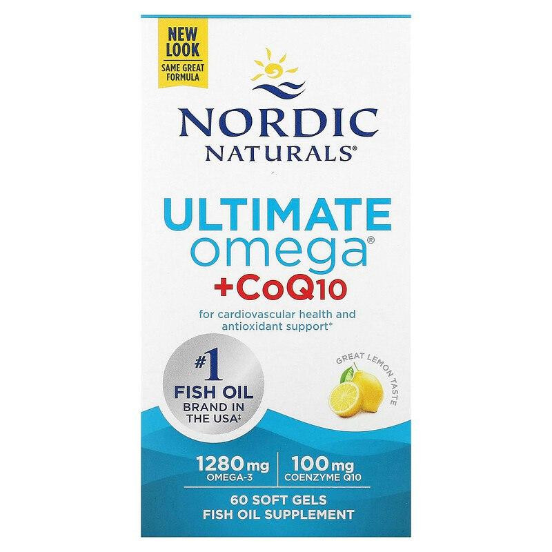 Омега-3 + коэнзим Q10 Nordic Naturals Omega + CoQ10 640 мг 60 капсул Лимон Киев - изображение 2