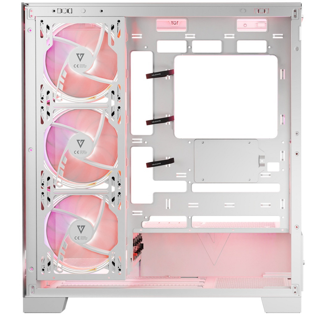 Корпус Modecom VOLCANO SPACE APEX ARGB 4x140mm fans MIDI USB 3.0x2+TYPE-C WHITE без БЖ ATX Вінниця - фото 14