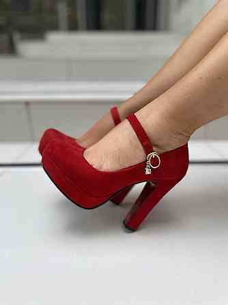 Туфлі жіночі STILLETA червоні еко-замша каблук 11см 36р (D280-J250-3 5164) Коломия
