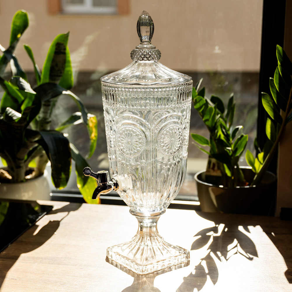 Лимонадниця з краном скляна 3 л диспенсер для напоїв лимонадник із краном HP-19-290 Коломыя - изображение 3