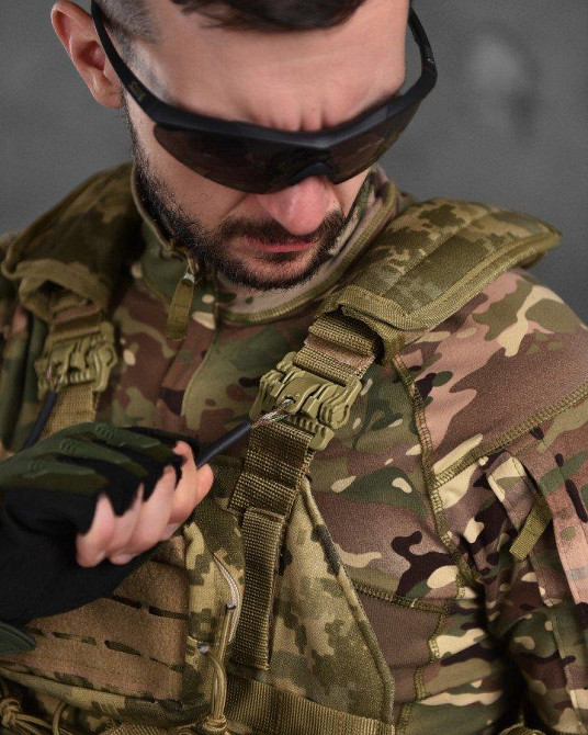 Плитоноска 4 точки скидання піксель Attack з напашником ВН1062 Одеса - фото 7