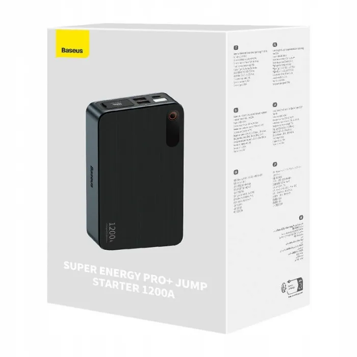 Автомобильное пуско-зарядное устройство Baseus Super Energy Pro+ 1200A Car Jump Starter Black Киев - изображение 2