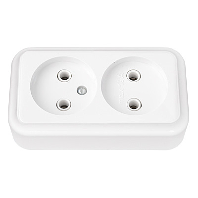 Розетка накладна 2-а РА16-060 Харків - фото 1