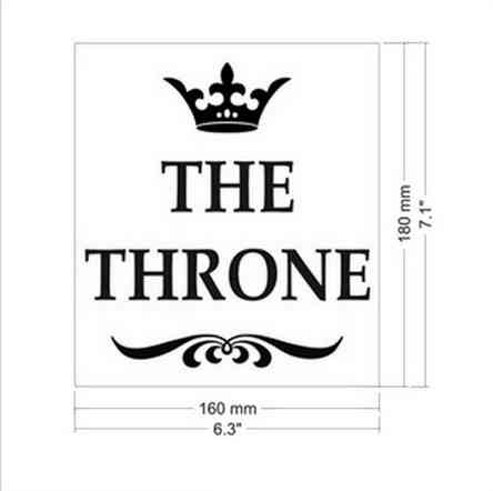 Наклейка на крышку унитаза The Throne Киев