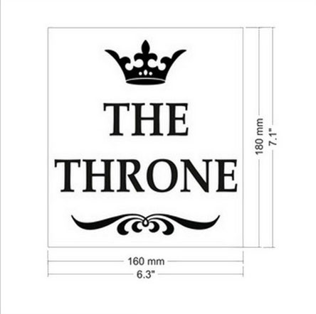 Наклейка на кришку унітазу The Throne Київ - фото 3