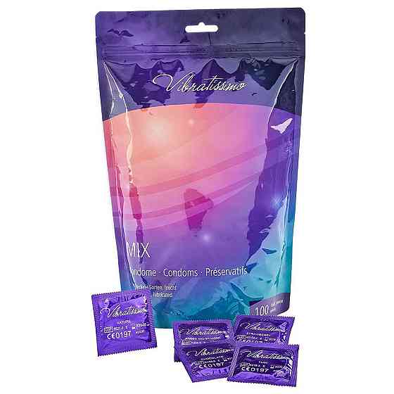 Презервативы Amor Vibratissimo Mix, 100 шт Sex Aura Киев