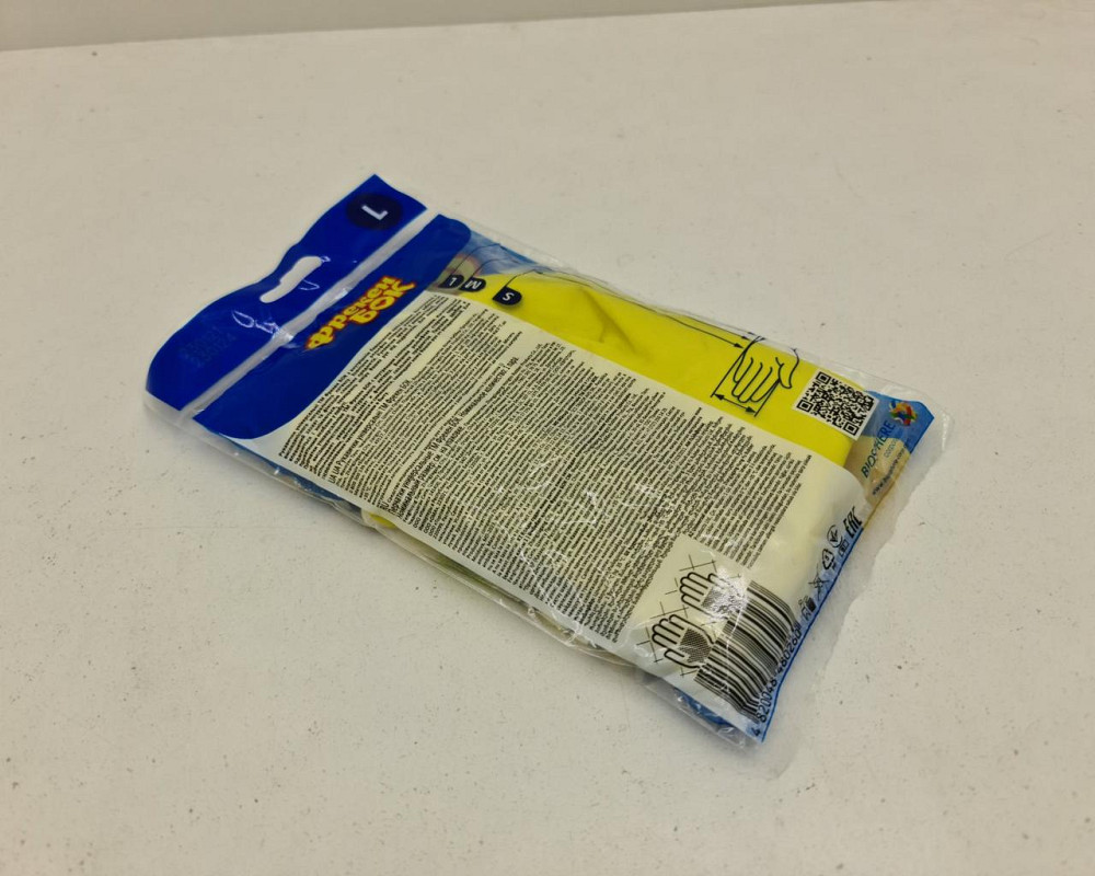 Гумові рукавички Універсальні для миття посуду "Фрекен Бок" (L) NEW (1 пачка) Харків - фото 3