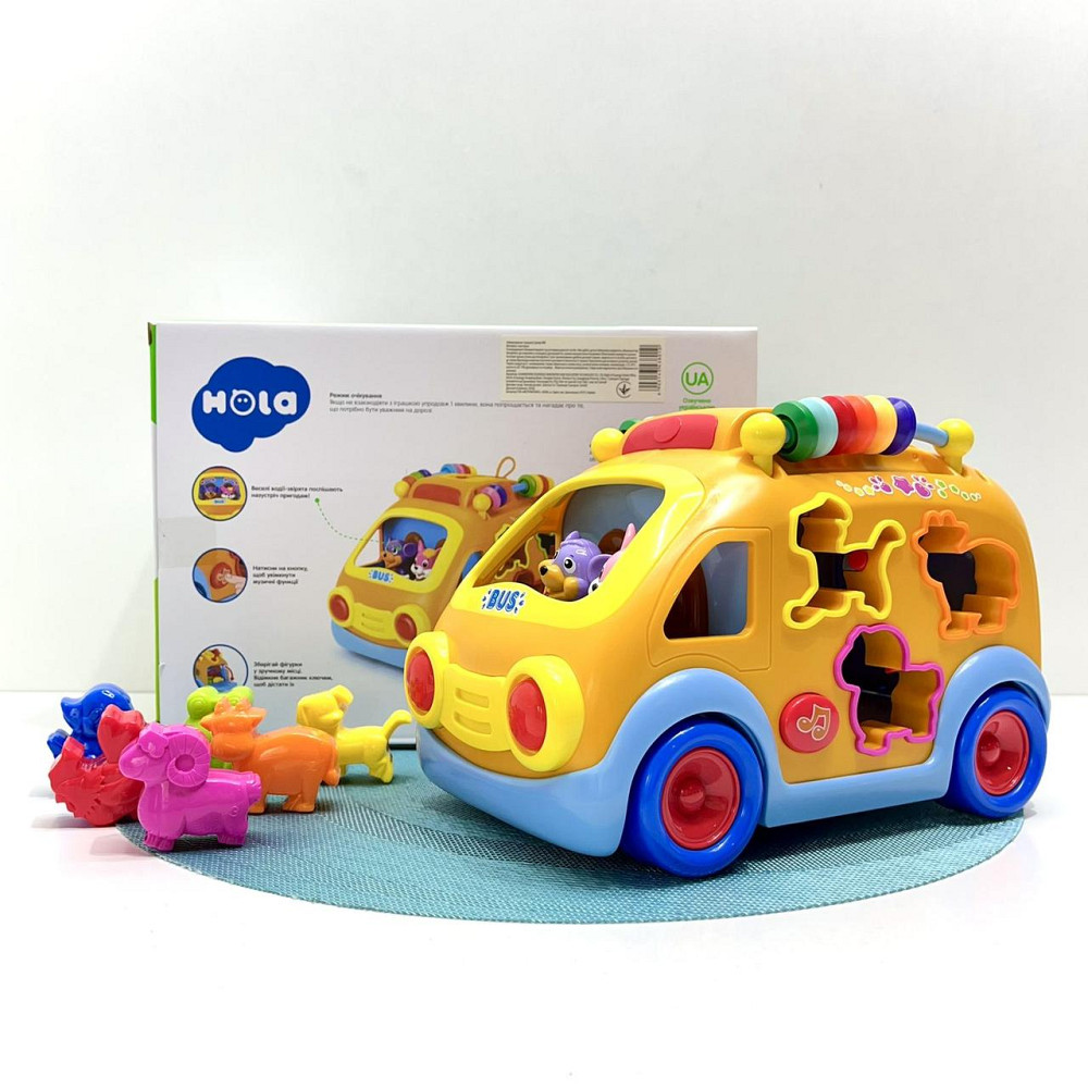 Автобус Hola розвиваючий музичний сортер підсвічування (988) Чернигов - изображение 1