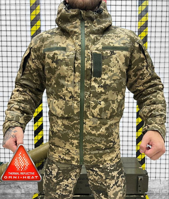 Костюм куртка и комбенизон пиксель зима теплый Одесса - изображение 1