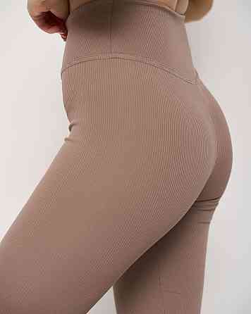 Лосини жіночі в рубчик Nicoletta 10076 Бежевий, XL Київ