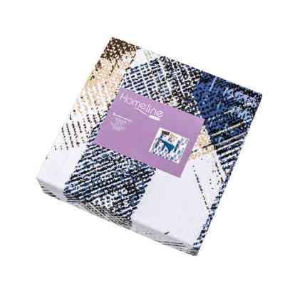 Постельное белье Home Line Фланель Синяя графика семейный (182765) Винница