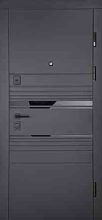 Входная дверь Abwehr Megapolis MG3 Sunset 554 Черная шагрень + Белый супермат 960*2050 мм Киев