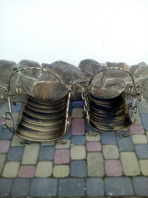 Набір для каміну кований №3 (дровниця, совок, щітка, кочерга, щипці) Київ - фото 8